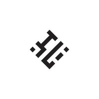 li geométrico logotipo inicial conceito com Alto qualidade logotipo Projeto vetor