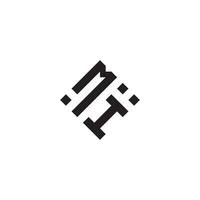 Eu estou geométrico logotipo inicial conceito com Alto qualidade logotipo Projeto vetor