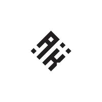 ka geométrico logotipo inicial conceito com Alto qualidade logotipo Projeto vetor