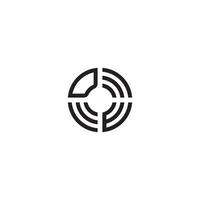 wd círculo linha logotipo inicial conceito com Alto qualidade logotipo Projeto vetor