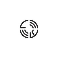 il círculo linha logotipo inicial conceito com Alto qualidade logotipo Projeto vetor