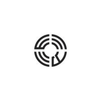 yw círculo linha logotipo inicial conceito com Alto qualidade logotipo Projeto vetor