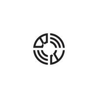 yb círculo linha logotipo inicial conceito com Alto qualidade logotipo Projeto vetor