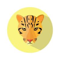 tigre ícone em branco a fundo. tigre logotipo. vetor ilustração