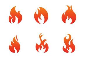 fogo símbolo para logotipos vetor