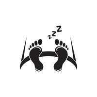 dormindo pessoa logotipo ícone, vetor ilustração Projeto