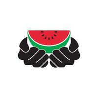 Palestina Apoio, suporte logotipo ícone Projeto vetor ilustração,