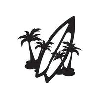 prancha de surfe logotipo ícone Projeto vetor ilustração modelo.