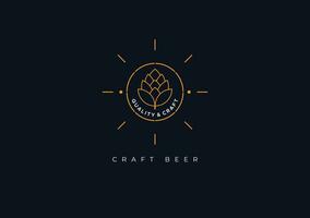 logotipo da cerveja artesanal vetor