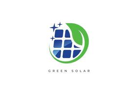 verde solar logotipo vetor