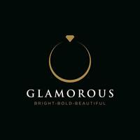 criativo luxo diamante logotipo modelo Projeto. logotipo para negócios, joia, marca e empresa. vetor