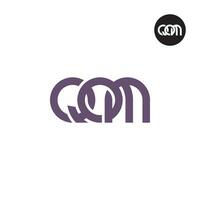 carta qom monograma logotipo Projeto vetor