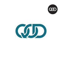 carta qod monograma logotipo Projeto vetor