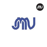 carta jmn monograma logotipo Projeto vetor