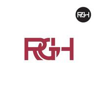 carta rgh monograma logotipo Projeto vetor