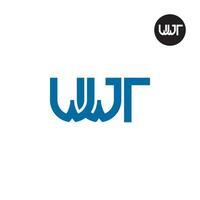 carta wwt monograma logotipo Projeto vetor