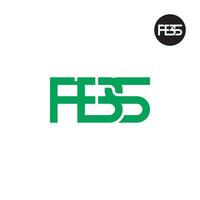 carta fbs monograma logotipo Projeto vetor