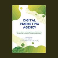digital marketing o negócio social meios de comunicação postar modelo, digital marketing agência, digital o negócio marketing social meios de comunicação bandeira, digital marketing postar folheto modelo vetor