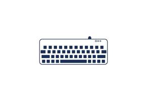 abstrato computador teclado logotipo projeto, vetor silhueta teclado ícone, vetor ilustração
