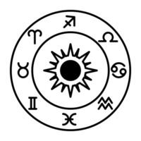 esotérico astrologia ícone vetor