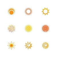 vetor do logotipo do sol