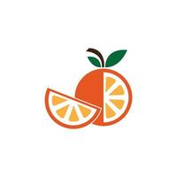 design de logotipo laranja vetor