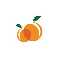 design de logotipo laranja vetor