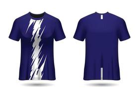 design de esporte de t-shirt. camisa de corrida. vista frontal e traseira uniforme. vetor