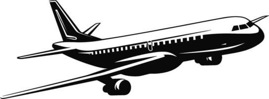 avião ícone vetor, sólido ilustração, pictograma isolado em branco fundo. cor editável. ai gerado ilustração. vetor