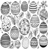 Páscoa ovos vetor ícones para feriado primavera, sazonal tradicional cristandade ilustração. ai gerado ilustração.