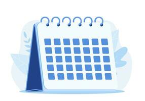 calendário lembrete encontro espiral ícone, estilo simples calendário, vetor ilustração dentro plano estilo
