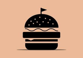 Hamburger logotipo ícone vintage vetor ilustração Projeto