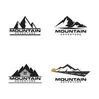 ícone da montanha logotipo modelo ilustração vetorial design vetor