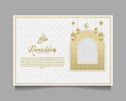 elegante Ramadã kareem fundo, para poster, quadro, Armação conceito, folheto, poster. vetor