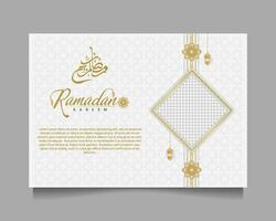 elegante Ramadã kareem fundo, para poster, quadro, Armação conceito, folheto, poster. vetor