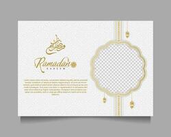 elegante Ramadã kareem fundo, para poster, quadro, Armação conceito, folheto, poster. vetor