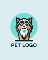 bonitinho, brincalhão animal logotipo. simples ainda elegante, isto Projeto captura a essência do alegria e companhia, fazer isto perfeito para relacionado a animais de estimação negócios procurando uma delicioso identidade. vetor