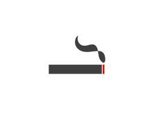 ícone de cigarro fumando. estilo de design plano. ilustração vetorial vetor