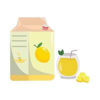 ilustração de suco de limão vetor