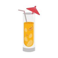 ilustração de suco de laranja vetor