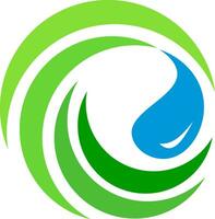 bio ecologia tecnologia logotipo vetor