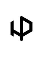 hp monograma logotipo modelo vetor