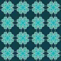 azul turquesa aqua menthe vintage floral interior desatado plano Projeto fundo vetor ilustração