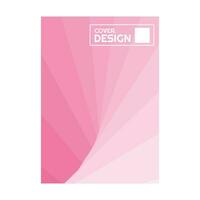 colorida suave Rosa meio-tom gradiente simples retrato cobrir Projeto vetor ilustração