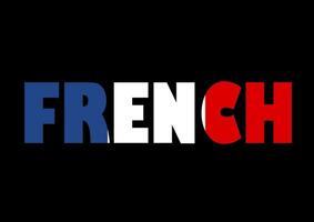 mundo bandeira em carta francês plano Projeto estilo vetor ilustração