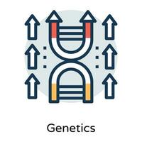 conceitos de DNA da moda vetor