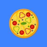 cheio pizza vetor ilustração