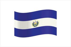 vetor ilustração do a bandeira do el salvador.