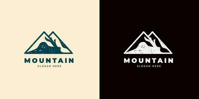 montanha logotipo abstrato vetor Projeto. logótipo modelo para extremo esporte, alpinistas, natureza aventuras, exploradores