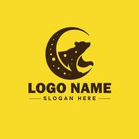 logotipo Projeto Urso animal logotipo e ícone editável vetor gráfico ilustração